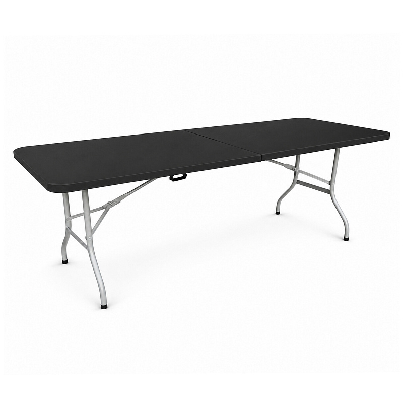 Aga vrtna zložljiva miza 240x74x74 cm Črna 6DAZ408 - II. KAKOVOST