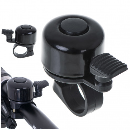 Glasna kovinska črna kolesarska zvončica