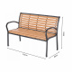 Aga Vrtna klop 125x60x80 cm Rjava