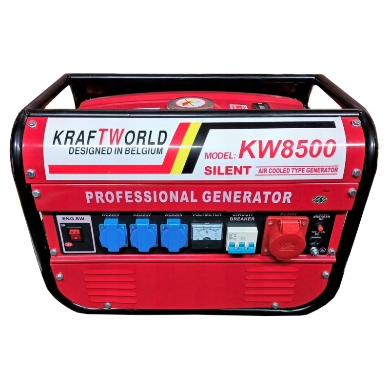 KraftWorld Trifazni bencinski agregat KW-8500 2 kW