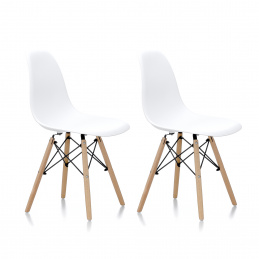 Aga 2x Jedilni stol Beli