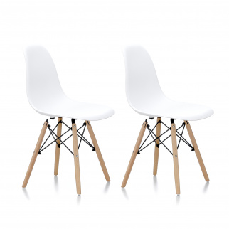 Aga 2x Jedilni stol Beli