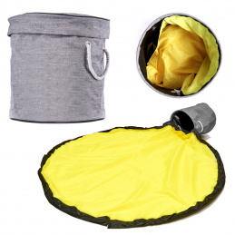 Aga Organizator Koš s igralno podlogo 2v1 Sivo-Rumena