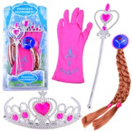 Pravljični princeskin set Krona iz las ZA3967