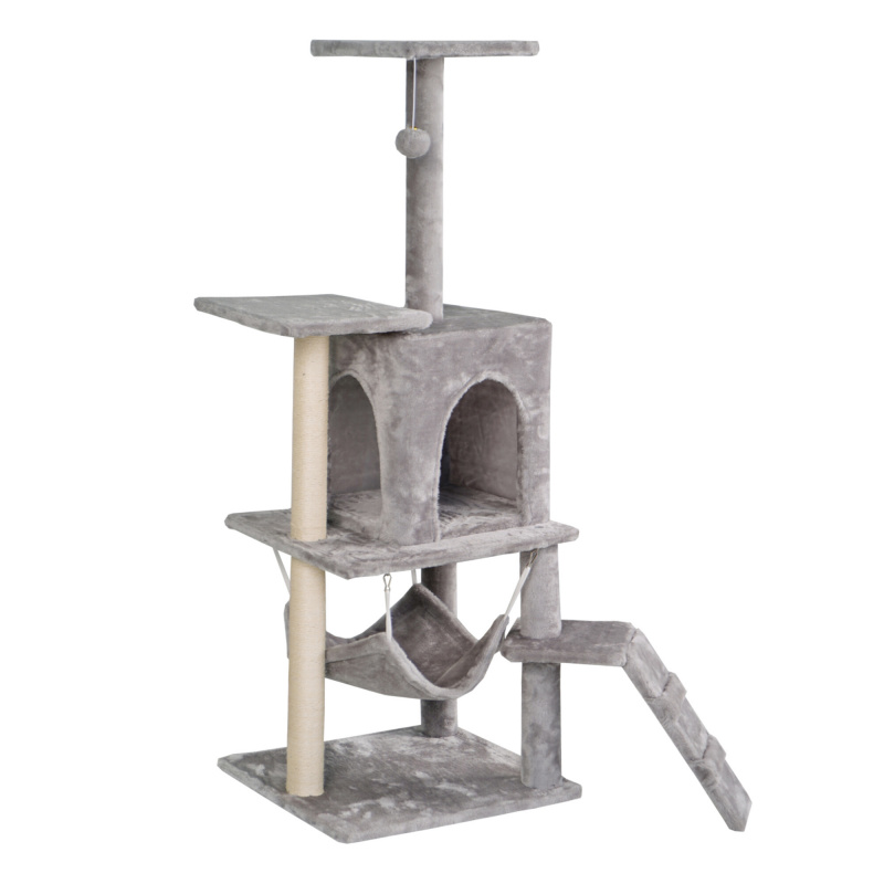 Aga Praskalnik za mačke 42x49x136 cm Siv