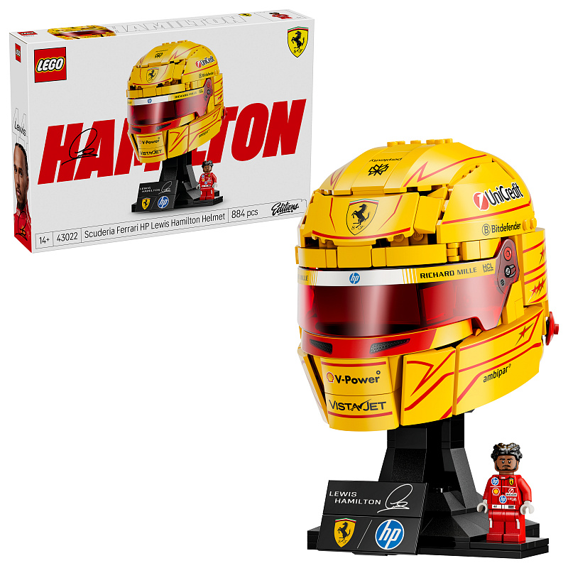 LEGO® Editions Scuderia Ferrari HP, čelada Lewis Hamilton 43022