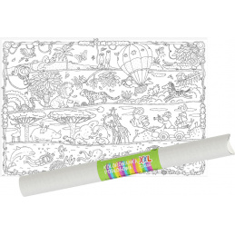 "Safari" talne pobarvanke XXL plakat