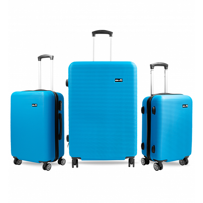 Aga Travel Komplet potovalnih kovčkov MR4651 Svetlo modra