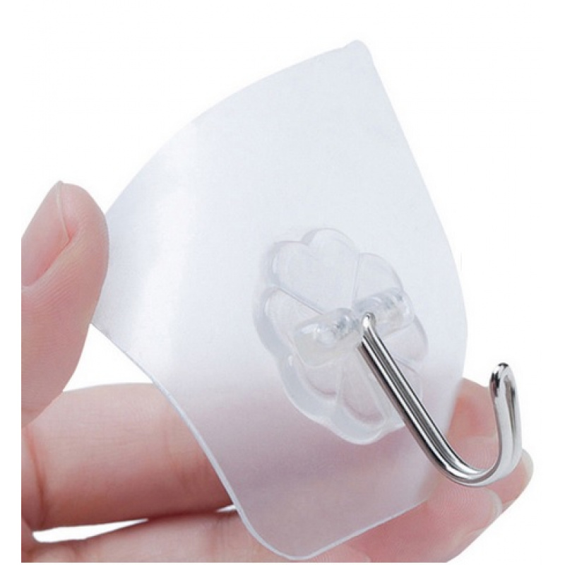 Aga Plastični samolepilni kavelj 10 kos