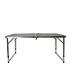 Aga Zložljiva kamping miza 120x60x54/60/70 cm Siva