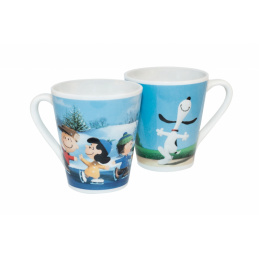 Set 2 skodelic z motivom Snoopy 280 ml