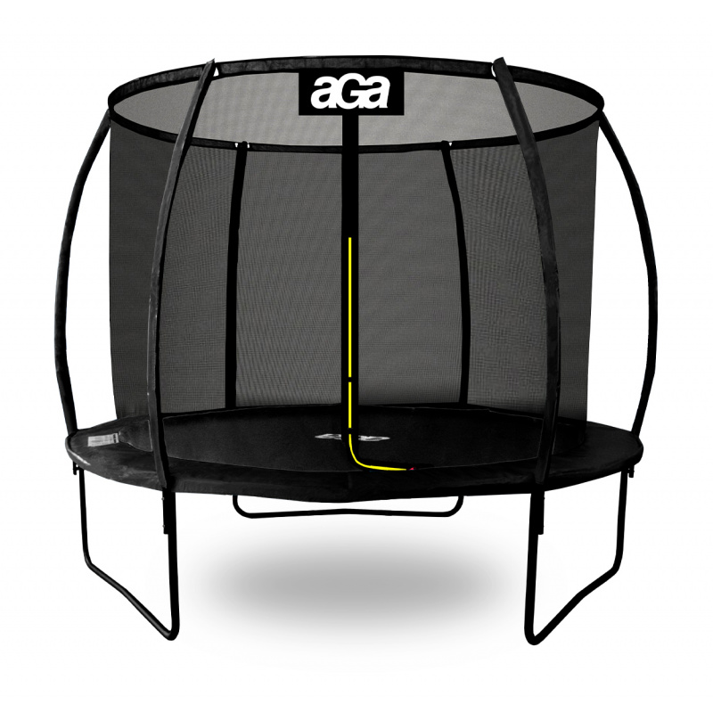 Aga SPORT EXCLUSIVE Trampolin 180 cm Črna + zaščitna mreža