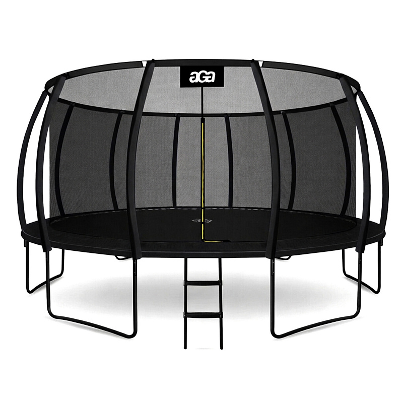 Aga SPORT EXCLUSIVE Trampolin 500 cm Črna + zaščitna mreža + lestev