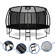 Aga SPORT EXCLUSIVE Trampolin 500 cm Črna + zaščitna mreža + lestev