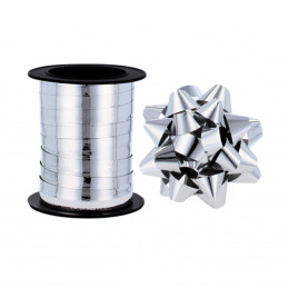 Aga Trak 0,5 cm x 20 m + 6x okrasna zvezda Srebrna