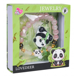 Set nakita Rožnata Panda Zapestnica