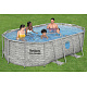 BESTWAY Power Steel Swim Vista bazen z oknom 427x250x100 14x8FT 7v1