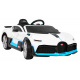 Bugatti Divo Otroški avto na baterije bel + daljinski upravljalnik + EVA + počasen zagon + LED MP3