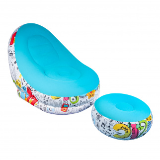 Aga Napihljiv stol s podnožnikom DS2506