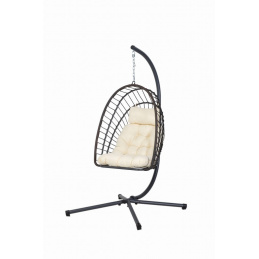 Viseči vrtni stol kokon