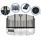 Aga SPORT PRO Trampolin 518 cm Črna + zaščitna mreža + lestev + žep za obutev