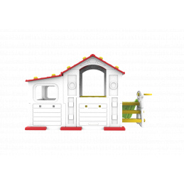 Velika hiša z vežo 4v1 Rdeča streha