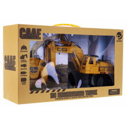 Bager na daljinsko upravljanje za otroke 3+ Premični deli + zvoki + dodatki