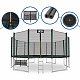 Aga SPORT PRO Trampolin 518 cm Temno zelena + zaščitna mreža + lestev + žep za čevlje