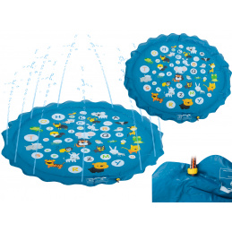 Aga Otroški vrtni bazenček s fontano in abecedo 170 cm