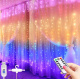 LED svetlobna zavesa 3x2,8m - večbarvna