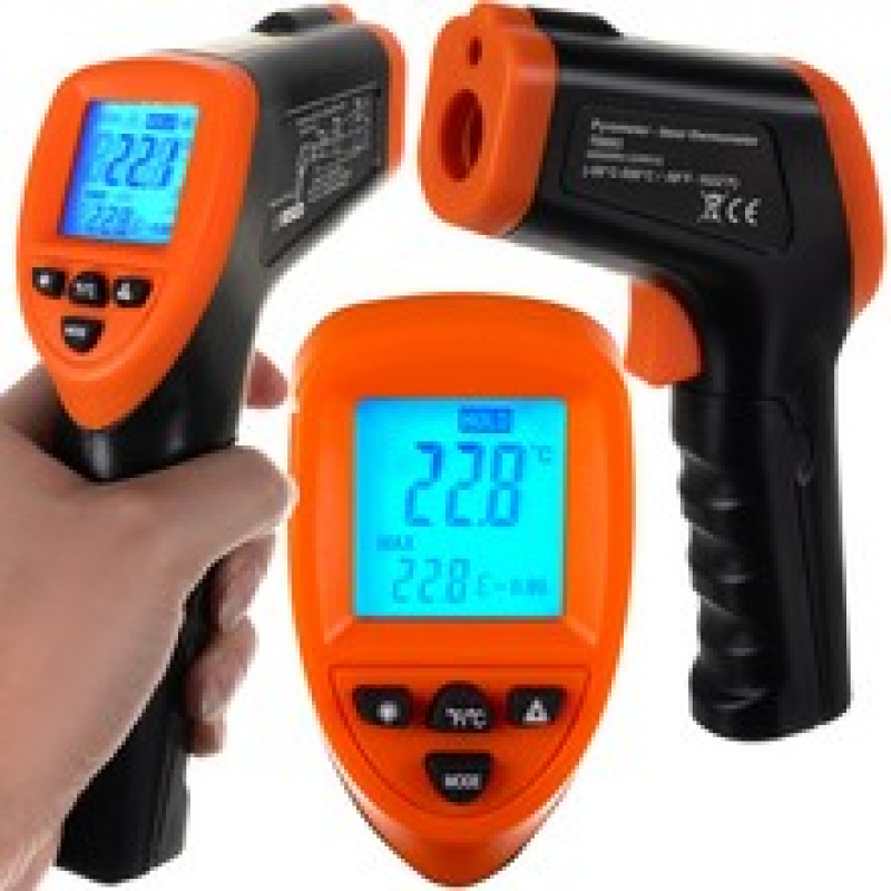 Infrardeči brezkontaktni termometer ISO DT-8550