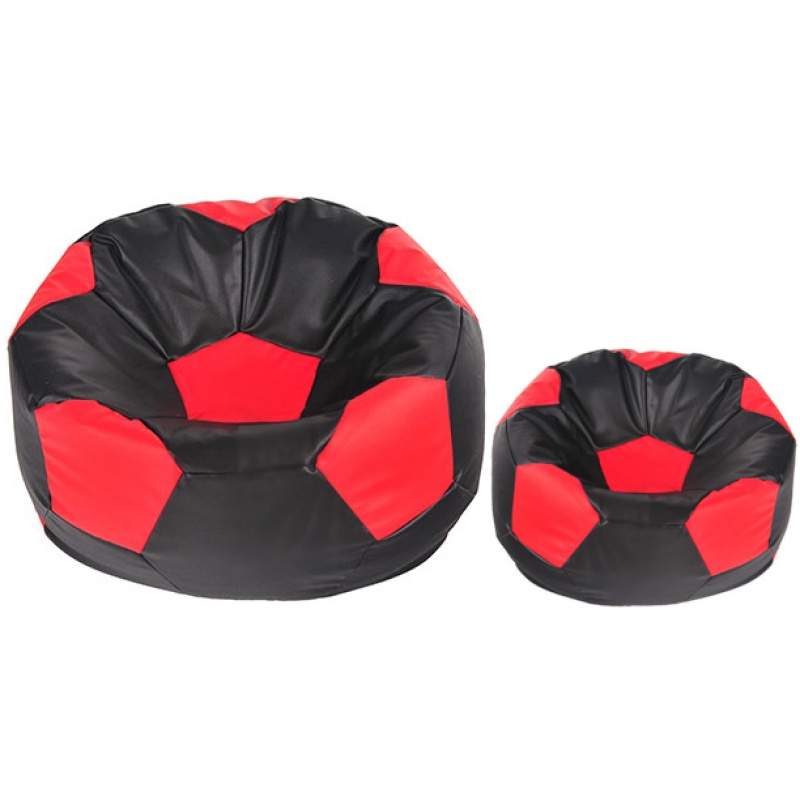 Aga Sedežna vreča BALL XXXL Rdeča - Črna