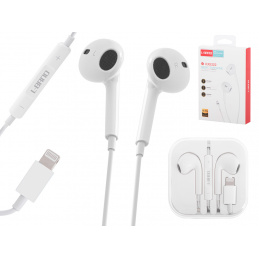 Slušalke z žično povezavo Lightning Bele