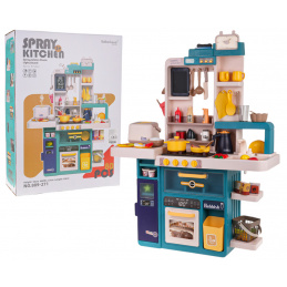 Kuhinja Kuhinjski Kot s Funkcijo Svetlobe, Zvoka in Vode 80 kosov. Modra Kuhinja Kuhinjski Kot s Funkcijo Svetlobe, Zvoka in Vode 80 kosov. Modra