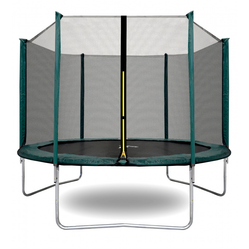 Aga SPORT TOP Trampolin 305 cm Temno zelena + zaščitna mreža