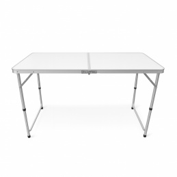 Aga Zložljiva kamping miza 120x60x53/62/70 cm