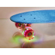 Aga Frisbee rolka za skateboard LED modra