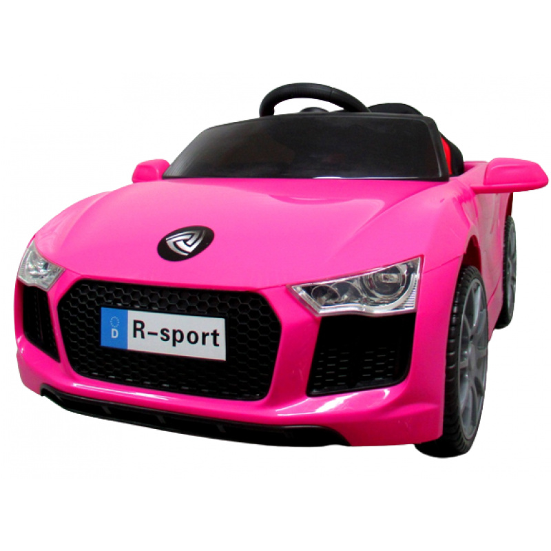 Cabrio B4 PINK Vozilo na baterije, otroški avtomobili na daljinsko upravljanje, usnje