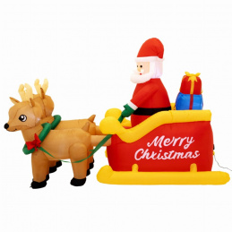 Napihljiv Miklavž na saneh dekoracija