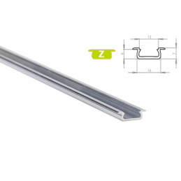 Aluminijasti profil za LED trakove Z vgradni 1m