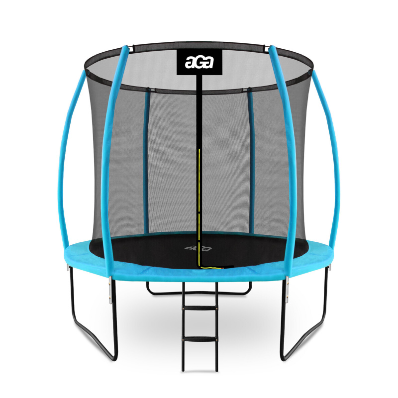 Aga SPORT EXCLUSIVE Trampolin 250 cm Svetlo modra + zaščitna mreža + lestev