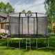 Aga Pravokotna trampolina 244x335 cm Črna/Rumena
