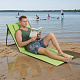 Linder Exclusiv Zložljiv plažni ležalnik Zelen