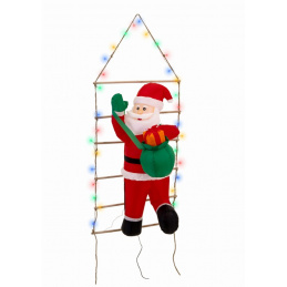 Miklavž na lestvi z napihljivo LED