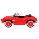 BMW 507 Retro otroški električni avto rdeč + LED avdio + daljinski upravljalnik + eko usnje + EVA + počasen zagon