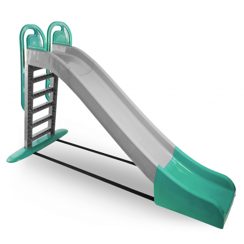 Doloni Tobogan z ročajem 243 cm Sivo-zelena