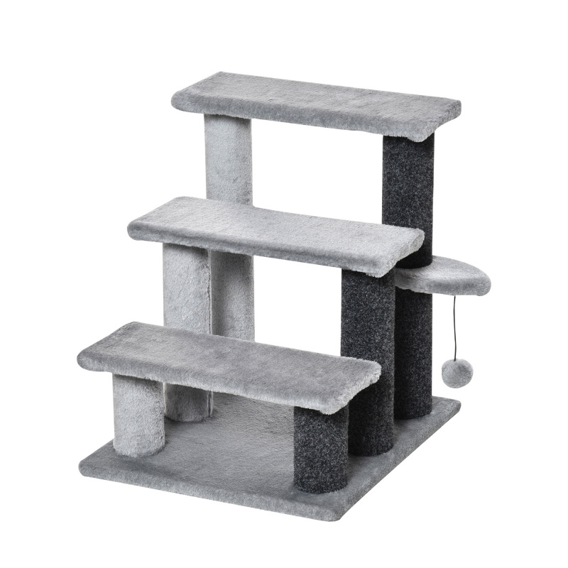 Aga Stopnice za mačke 48x40x45 cm Sive