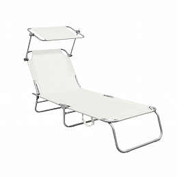 Linder Exclusiv Vrtni ležalnik s streho Bež