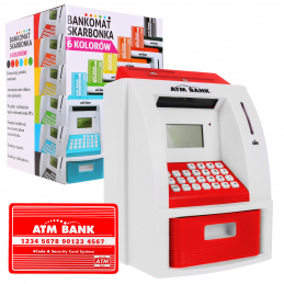 Otroška pujsa 3+ rdeča Interaktivne funkcije + bančna kartica