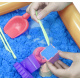 Aga4Kids Kinetični pesek 3 kg + peskovnik + modelčki